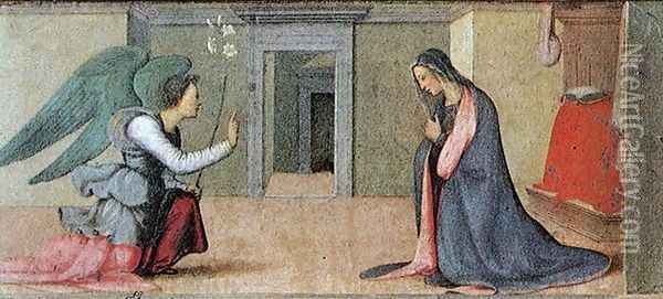 Annunciation 1503 Oil Painting - Mariotto Albertinelli