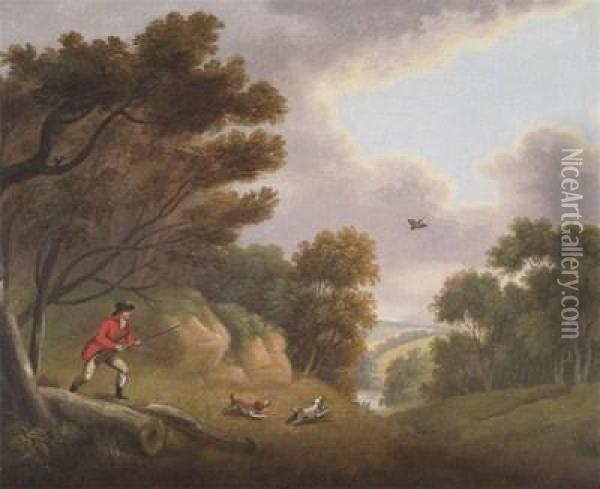 Shooting Partridge And Woodcock Oil Painting - Samuel Howitt