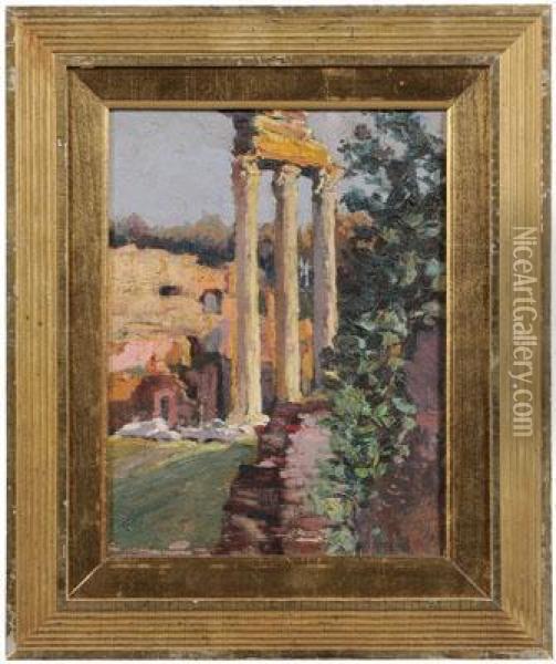 Souvenir Ofrome Oil Painting - George Elmer Browne