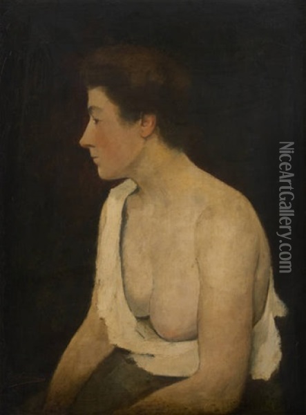 Feminine (study) Oil Painting - Eugene Jules Joseph Laermans