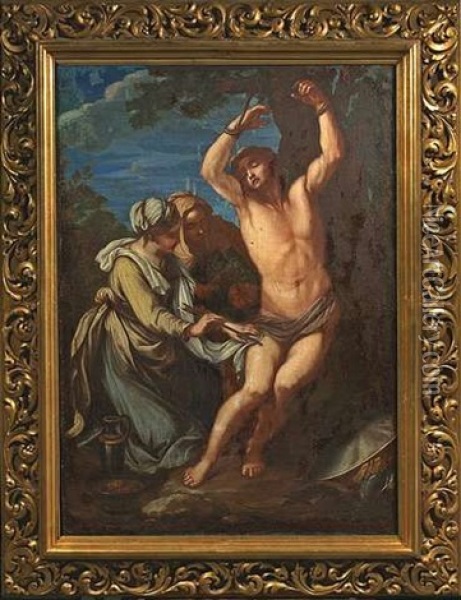 Heiliger Sebastian Oil Painting - Annibale Carracci