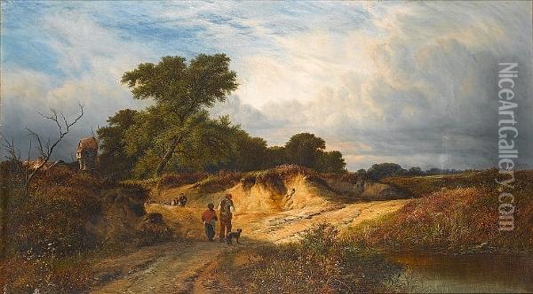 A Sandpit Near Reigate Oil Painting - Walter Williams