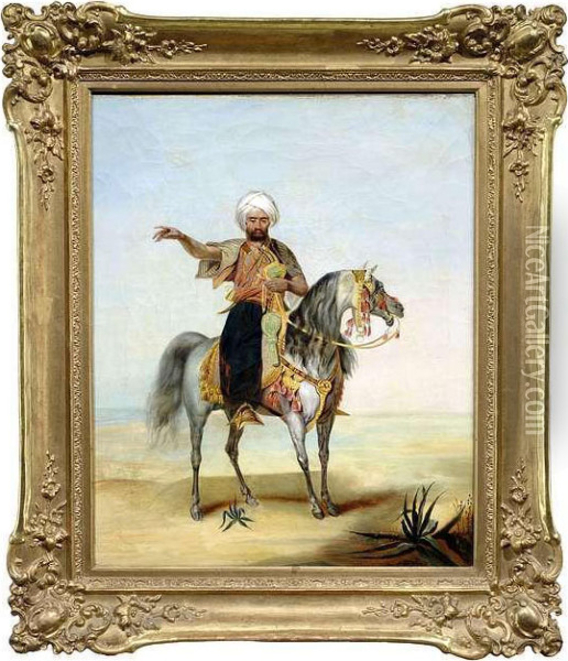 Oriental Horsemen Oil Painting - Horace Vernet