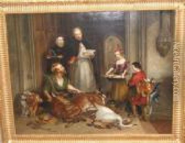 Le Retour De La Chasse Oil Painting - Landseer, Sir Edwin