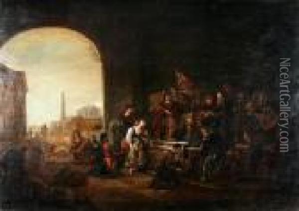 Clemency Of Scipio Oil Painting - Jacob Willemsz de Wet the Elder