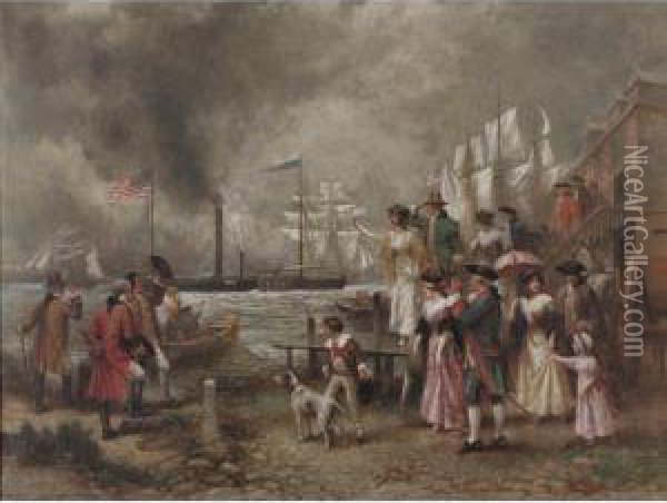 Clermont's First Trip Oil Painting - Edward Percy Moran