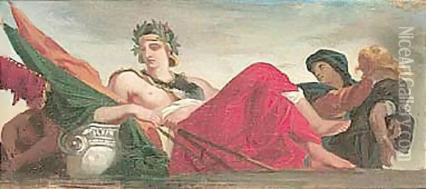 La Guerre Oil Painting - Eugene Delacroix