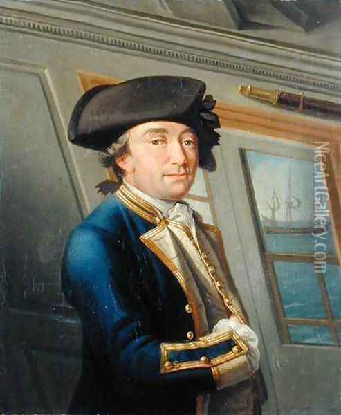 Portrait of Captain William Locker 1731-1800 1769 Oil Painting - Dominic Serres