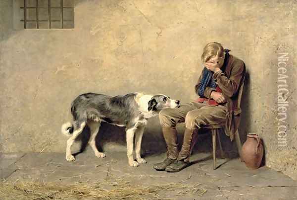 Fidelity, 1869 Oil Painting - Briton Riviere