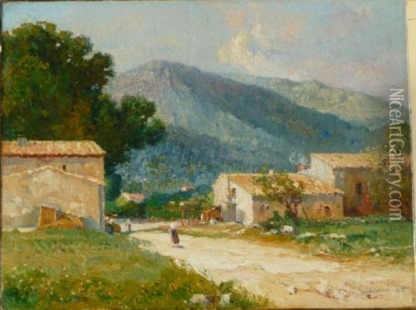 Arriere Pays Nicois Oil Painting - Francois Maury