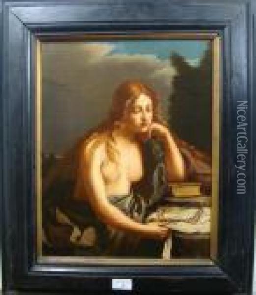 The Penitent Mary Magdalene Oil Painting - Guercino