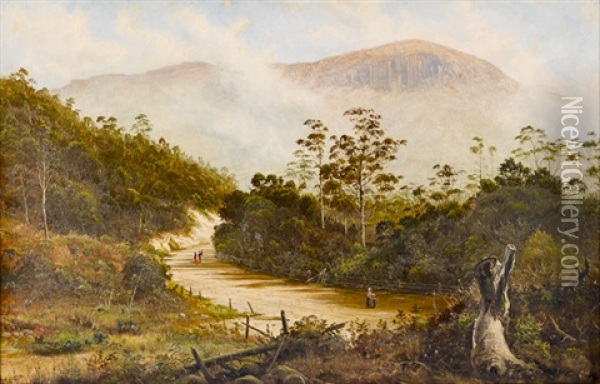 Untitled (view Of Mount Wellington, Tasmania) Oil Painting - James Haughton Forrest