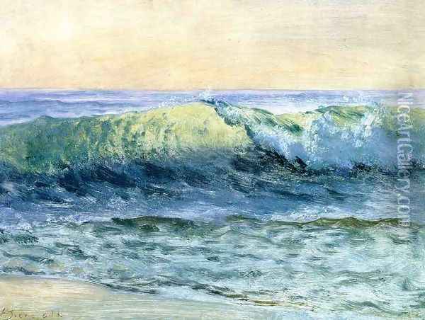 The Wave Oil Painting - Albert Bierstadt