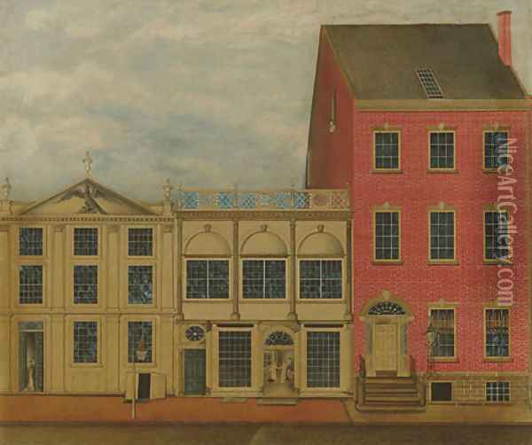 The Shop and Warehouse of Duncan Phyfe Fulton Street New York City 1816 Oil Painting - Anonymous Artist