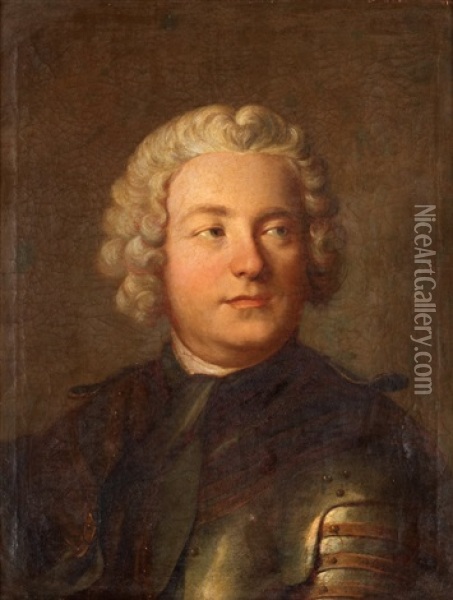 Carl Gustaf Tessin (1695-1770) Oil Painting - Louis Tocque