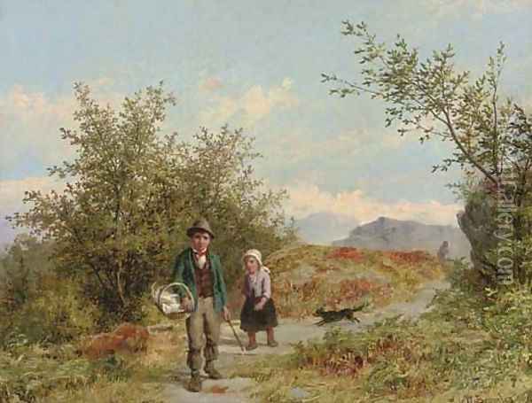 Searching for a picnic spot Oil Painting - Valentin Walter Bromley