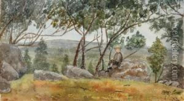 Resting On The Rock Oil Painting - Emma Minnie Boyd