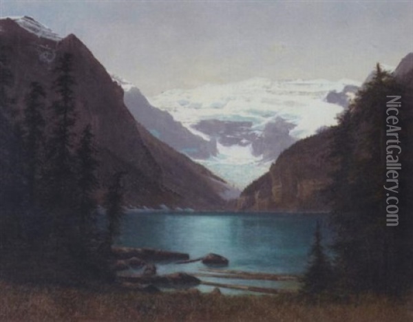 Lake Louise Oil Painting - Charles Dorman Robinson