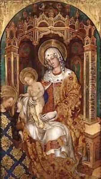 The Mystic Marriage of St Catherine of Alexandria Oil Painting - Michele (di Taddeo di Giovanni Bono) Giambono