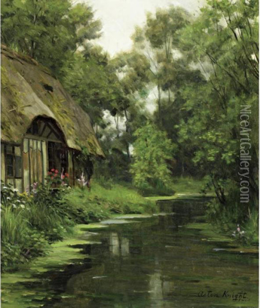 Diane's Cottage Oil Painting - Louis Aston Knight