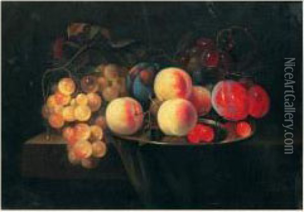 Nature Morte Aux Fruits Oil Painting - David Cornelisz. de Heem