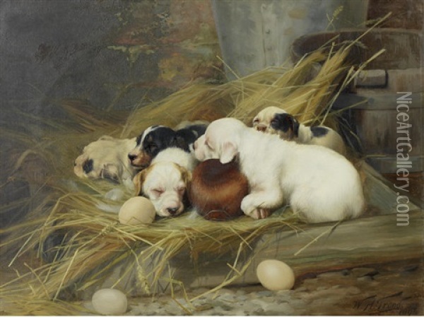 Sweet Slumber Oil Painting - William Henry Hamilton Trood