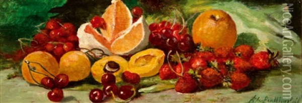 Bodegon De Frutas Oil Painting - Blas Benlliure Gil