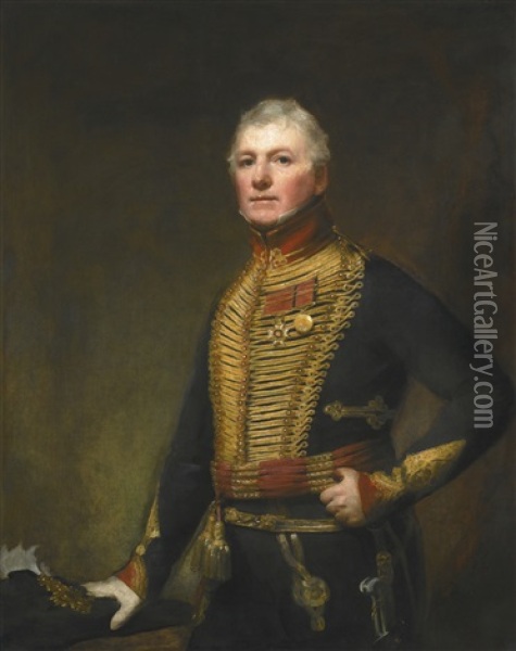 Portrait Of Colonel Rrobert Macdonald, Royal Horse Artillery Oil Painting - Sir Henry Raeburn