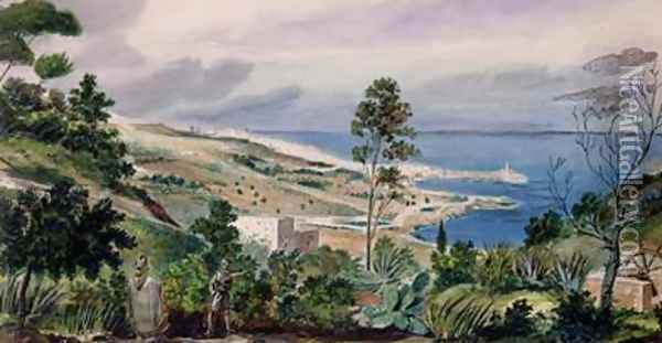 General View of Algiers Oil Painting - Theodore Leblanc