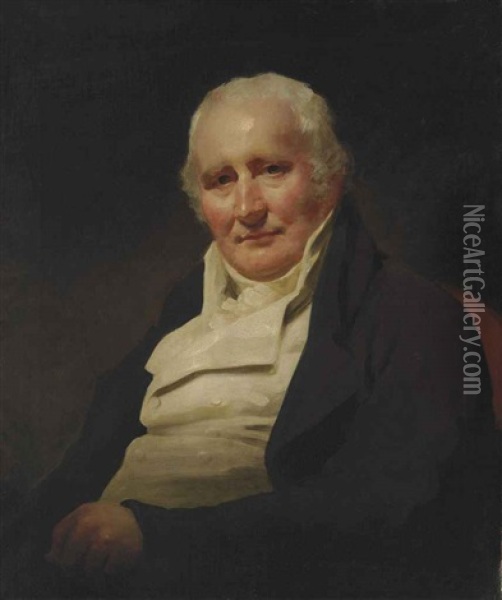 Portrait Of Mr. Spottiswood, Seated Oil Painting - Sir Henry Raeburn