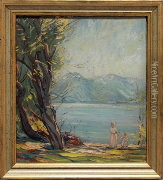 Am Bergsee Oil Painting - Karl Hagemeister