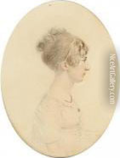 Portrait Of A Lady Oil Painting - John Turmeau