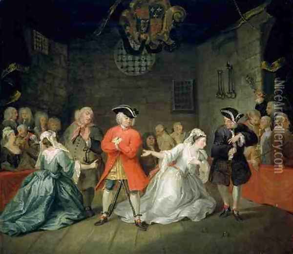 The Beggars Opera Oil Painting - William Hogarth