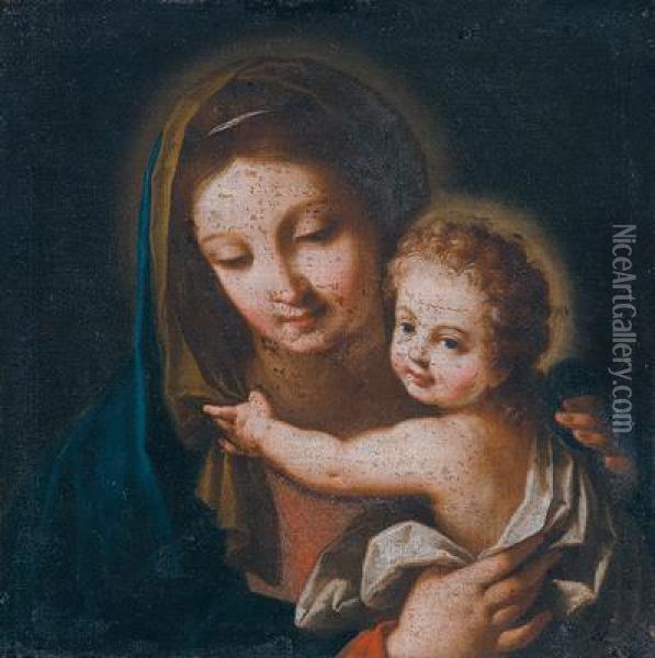 Madonna Con Bambino Oil Painting - Francesco Trevisani