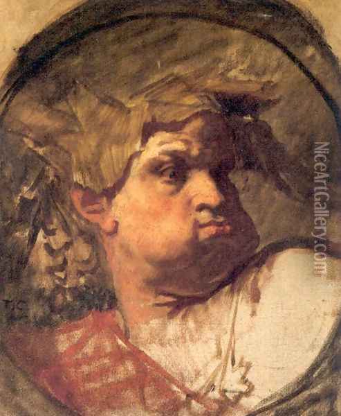 Head of an Epochal King Oil Painting - Thomas Couture