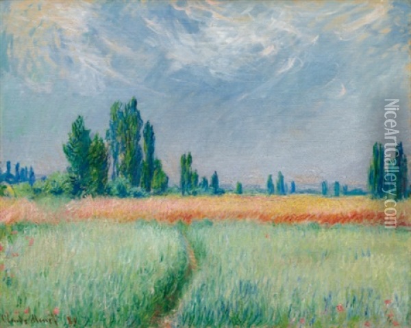 Champ De Ble Oil Painting - Claude Monet