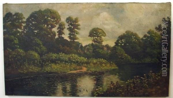 Mapledurhan-thames, England Oil Painting - William Livingstone Anderson