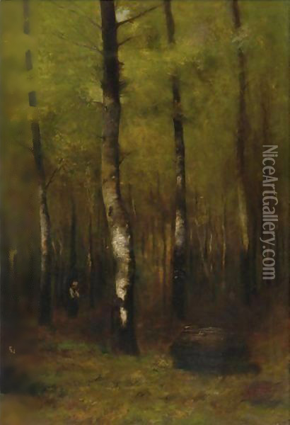 Woodland Oil Painting - Laszlo Mednyanszky