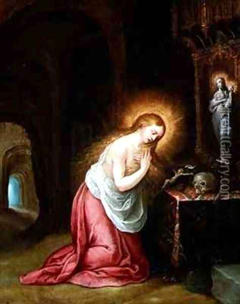 The Penitent Magdalen Oil Painting - Frans I Francken