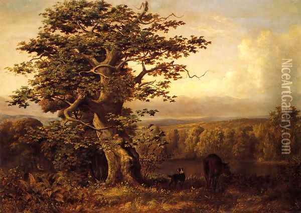 A View in Virginia Oil Painting - Bernardo Bellotto