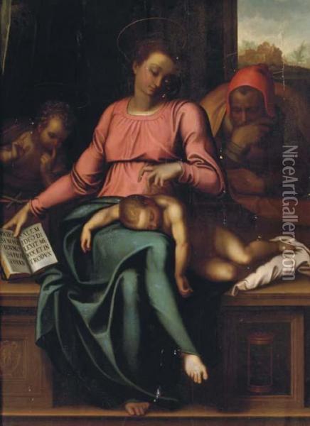 Madonna Del Silenzio Oil Painting - Michelangelo
