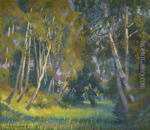 Landscape Oil Painting - Henryk Uziemblo