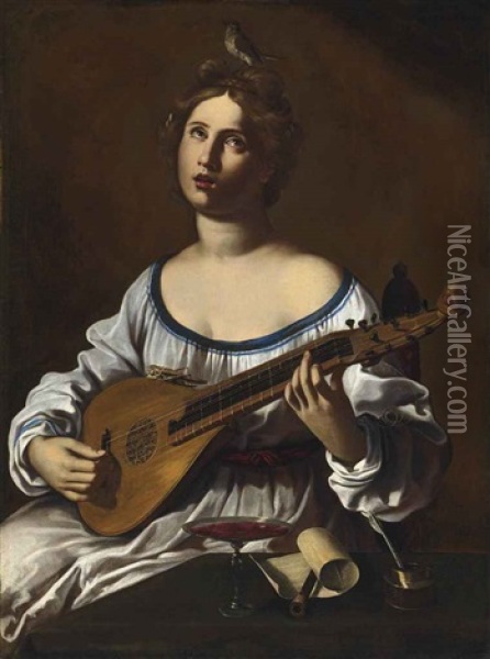 An Allegory Of Music Oil Painting - Antiveduto Grammatica