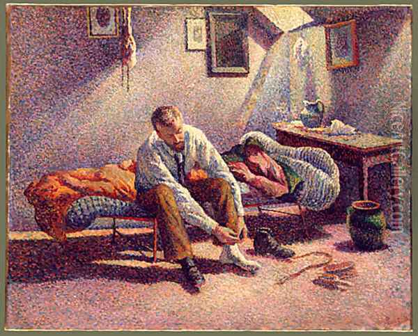 Morning Interior 1890 Oil Painting - Maximilien Luce