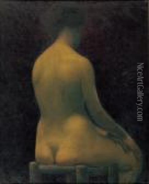 Portrait Of A Nude Oil Painting - Marc-Aurele Foy De Suzor-Cote