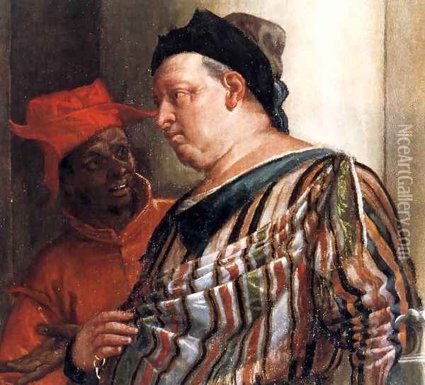 Feast in the House of Levi (detail) 8 Oil Painting - Paolo Veronese (Caliari)