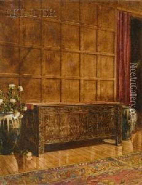 Interior View Oil Painting - Walter Gay
