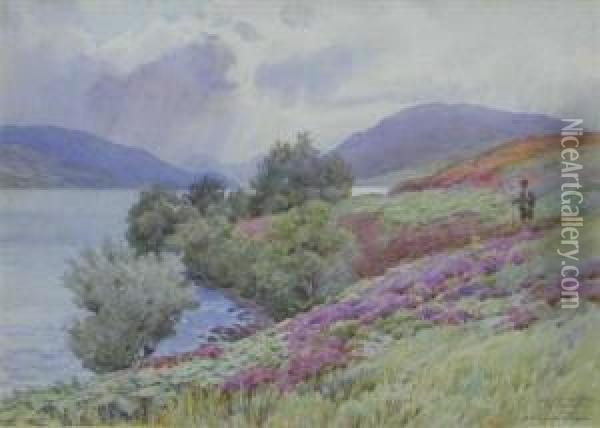 Loch Duntelchaig, Inverness Oil Painting - Alexander Henry Hallam Murray
