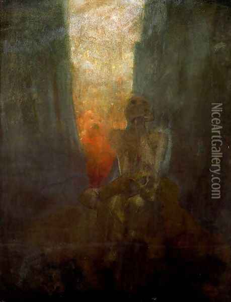 The abyss Oil Painting - Alphonse Maria Mucha