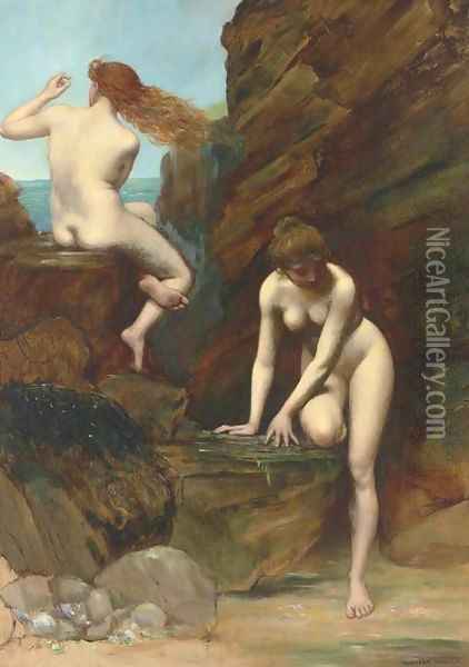 The Bathers Oil Painting - Dorothy Tennant